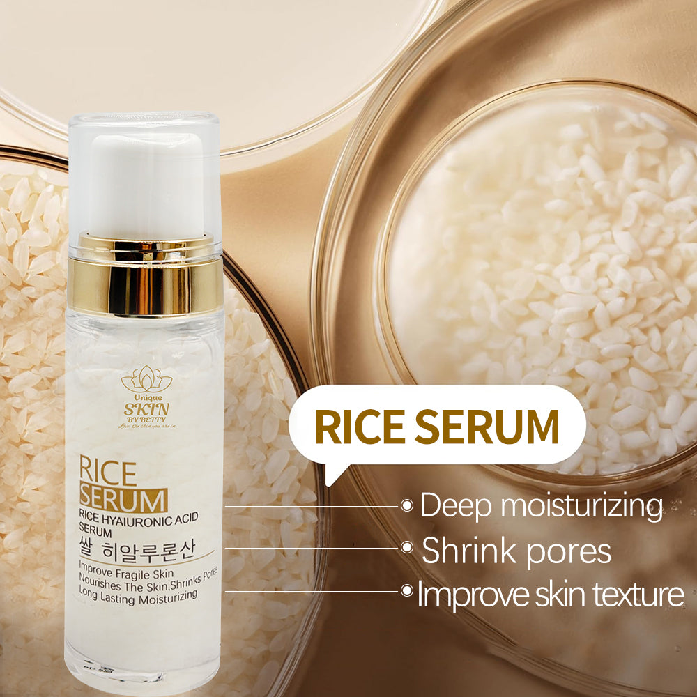 RICE MOISTURISING GLOW SET OF 9 (BY UNIQUE SKIN BY BETTY)