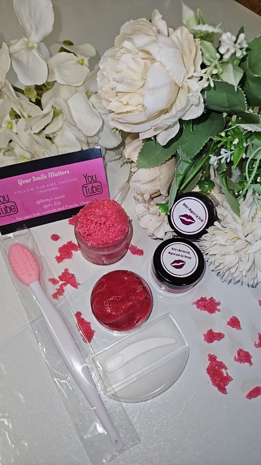 HOME MADE LIP SCRUB WITH LIP BALM SET