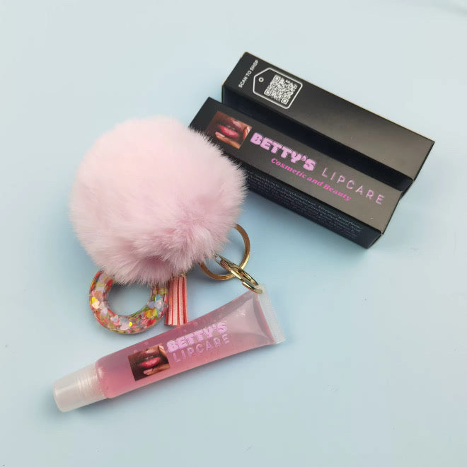 LIP GLOSS WITH KEY RING