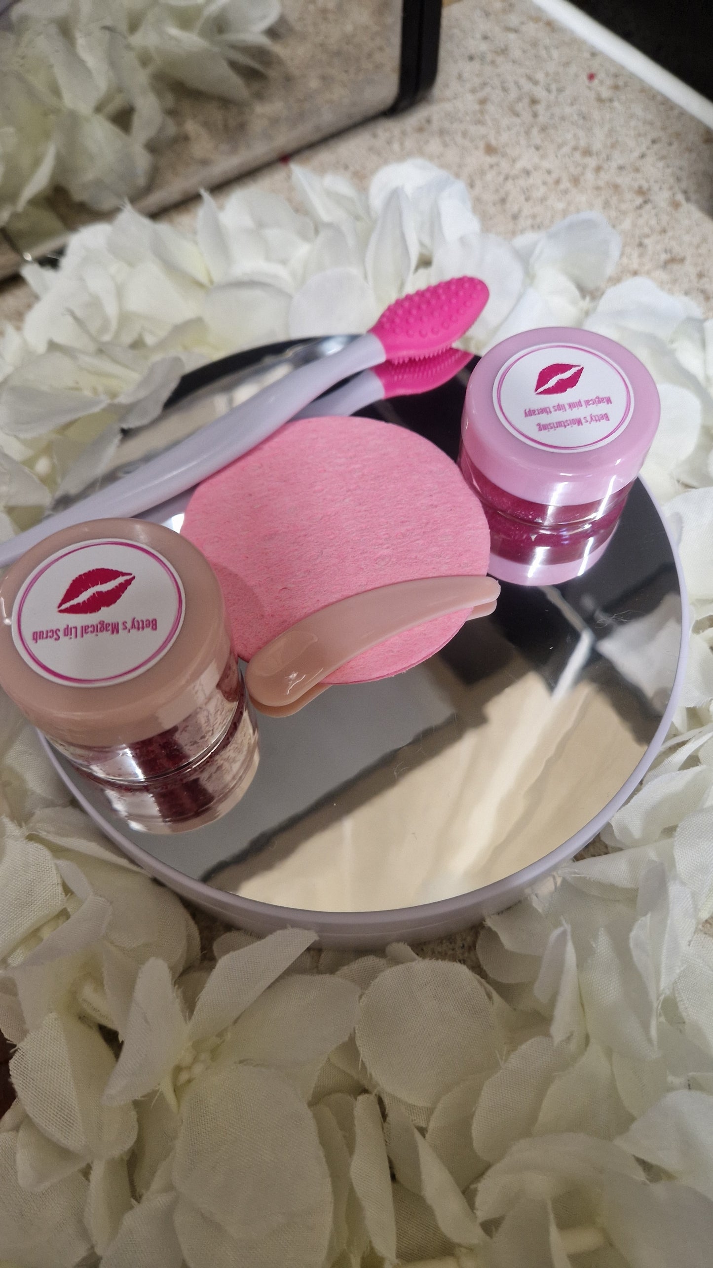 HOME MADE LIP SCRUB WITH LIP BALM SET