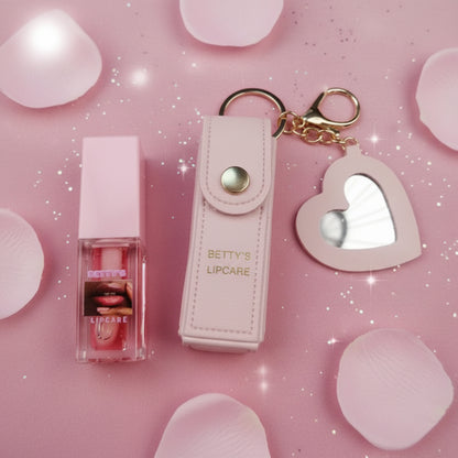 LIP GLOSS WITH POCKET KEYCHAIN