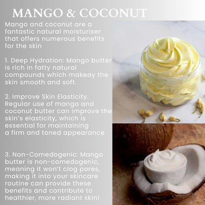 UNIQUE SKIN MOISTURISING BODY CARE BUNDLE ( Coconut and mango blend)