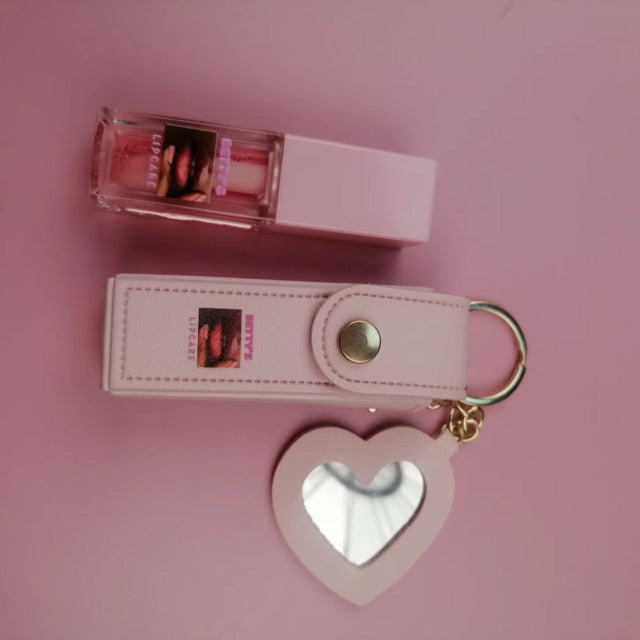 LIP GLOSS WITH POCKET KEYCHAIN
