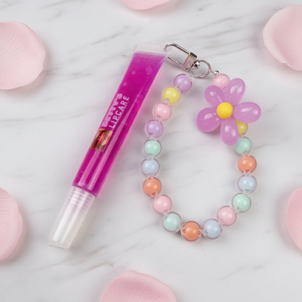 LIP GLOSS WITH KEY CHAIN