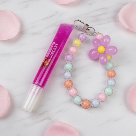 LIP GLOSS WITH KEY CHAIN