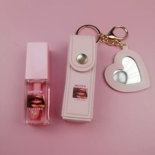 LIP GLOSS WITH POCKET KEYCHAIN