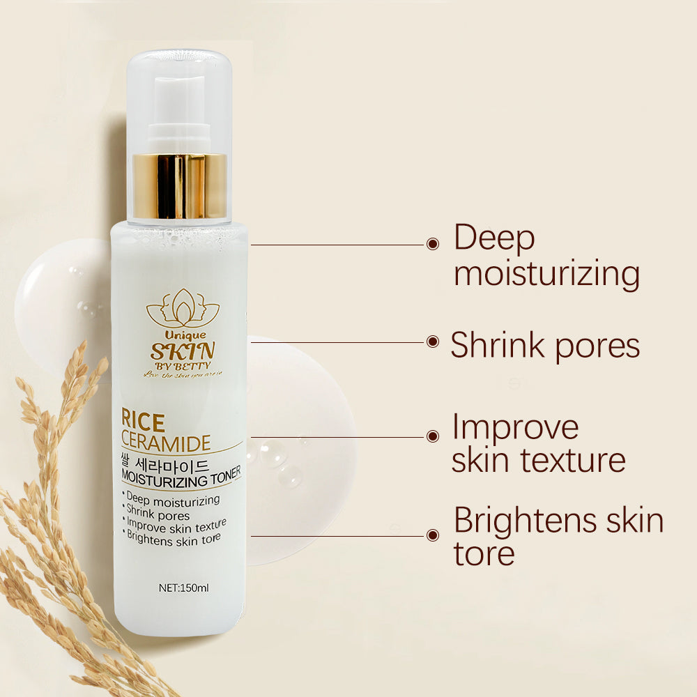 RICE MOISTURISING GLOW SET OF 9 (BY UNIQUE SKIN BY BETTY)