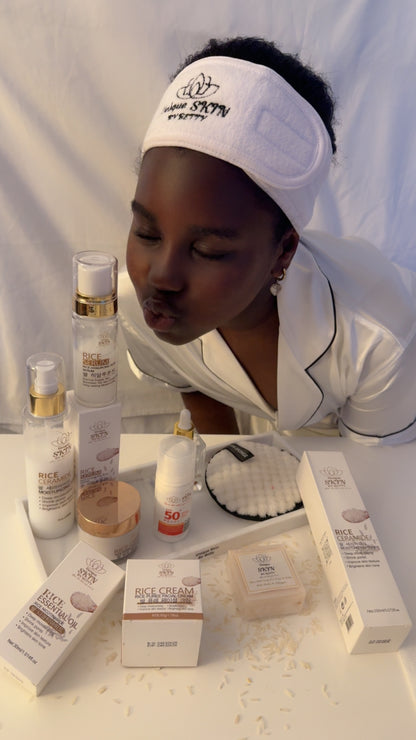 RICE MOISTURISING GLOW SET OF 9 (BY UNIQUE SKIN BY BETTY)