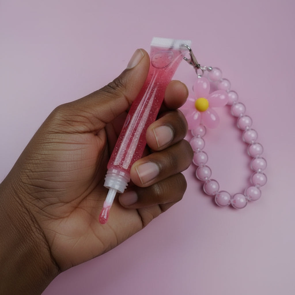 LIP GLOSS WITH KEY CHAIN